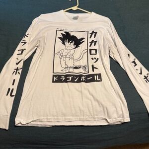 Dragon Ball Long Sleeve (white) Kid Goku graphic